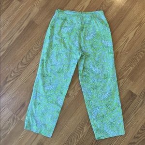 Vintage Lilly‎ Pulitzer alligator & shells Pants size 6